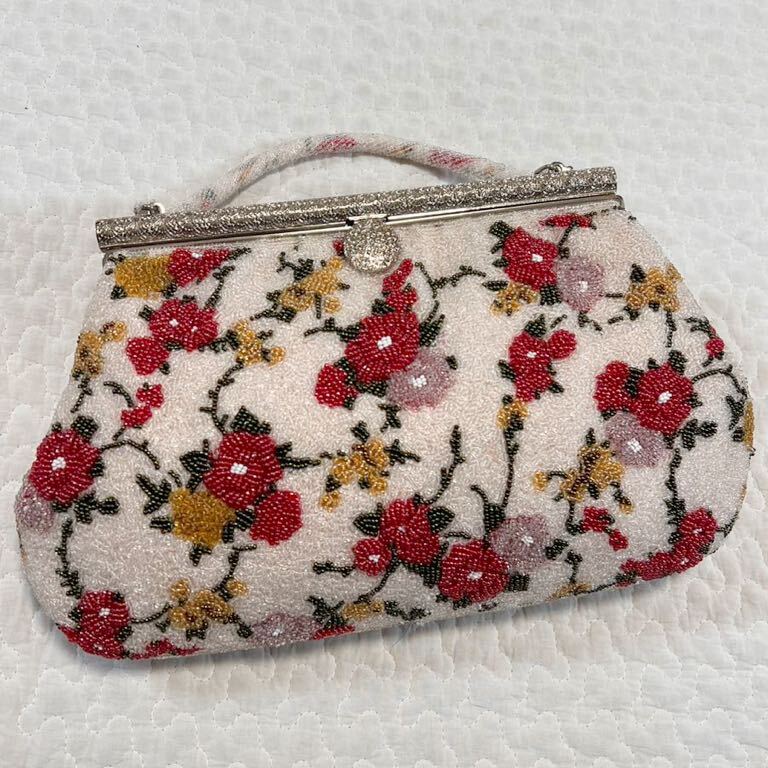  excellent article beads bag Japanese clothing bag floral print total beads bag . flower 