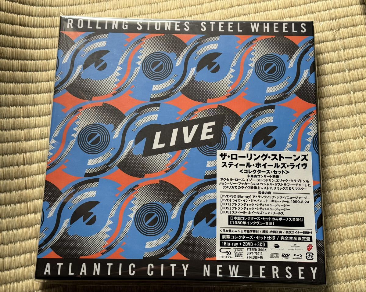 新品 SHM-CD国内盤 ローリングストーンズ★Steel Wheels Live ＜コレクターズ・セット＞【限定盤】(Blu-ray+2DVD+3SHM-CD)_画像1