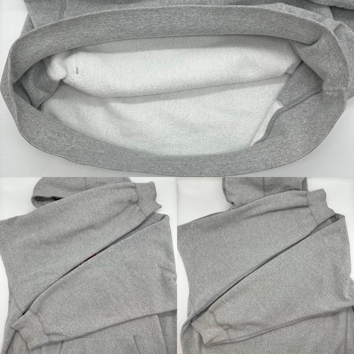 【XL】 USED Supreme Cross Box Logo Hooded Sweatshirt Grey シュプリーム クロス ボックス ロゴ フーディー スエット グレー G2425_画像4