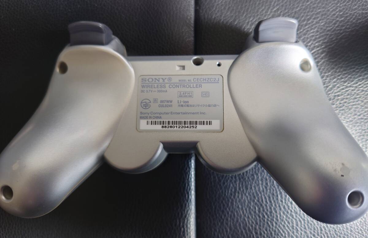SONY PS3 コントローラー シルバー ジャンク品_画像5