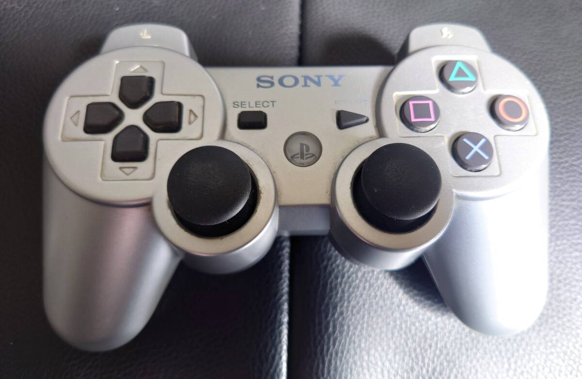 SONY PS3 コントローラー シルバー ジャンク品_画像8
