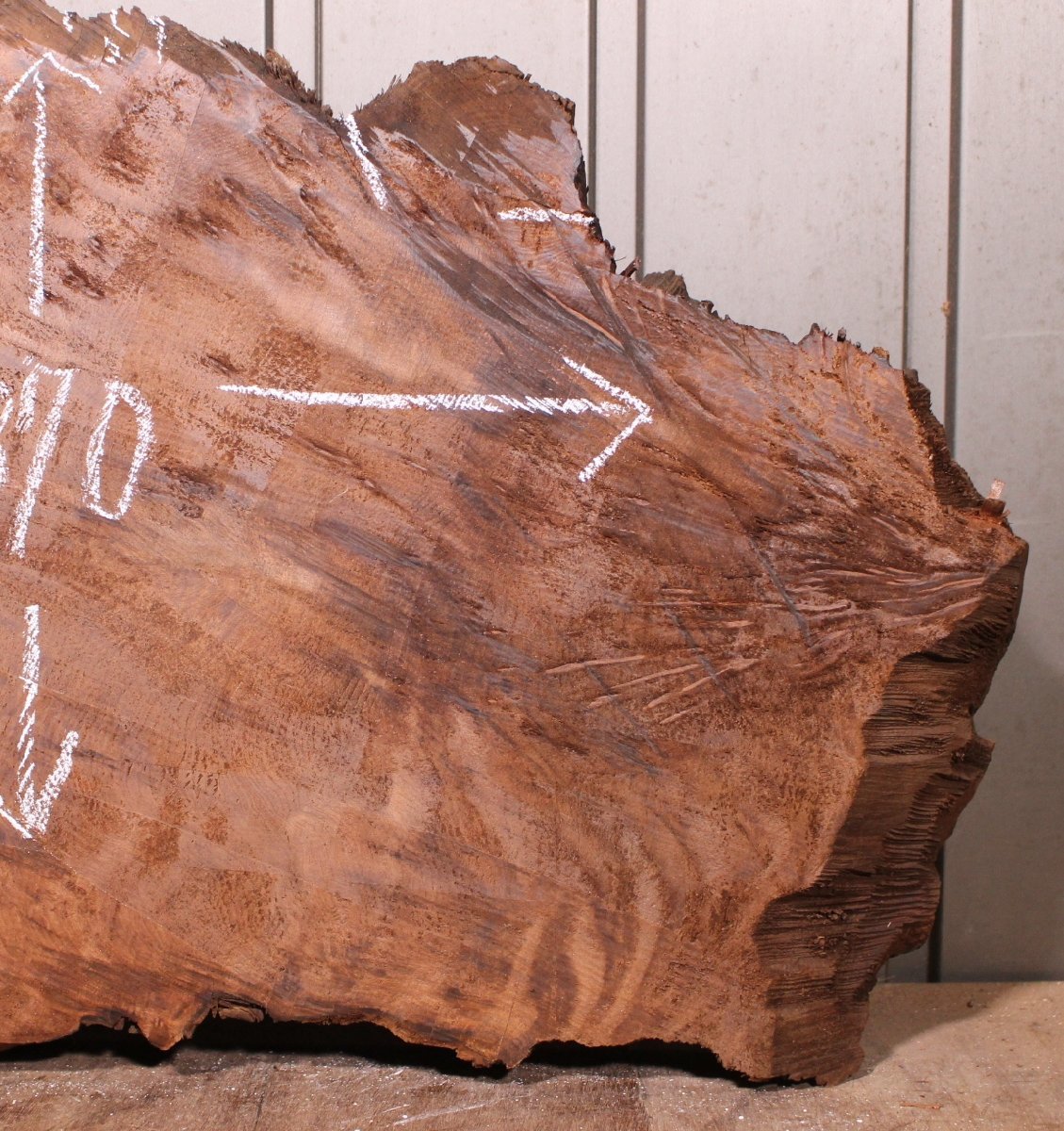 《140サイズ》レッドウッド　セコイヤ　コブ杢　rwd-976　材木　DIY板材　木材／端材　_画像3