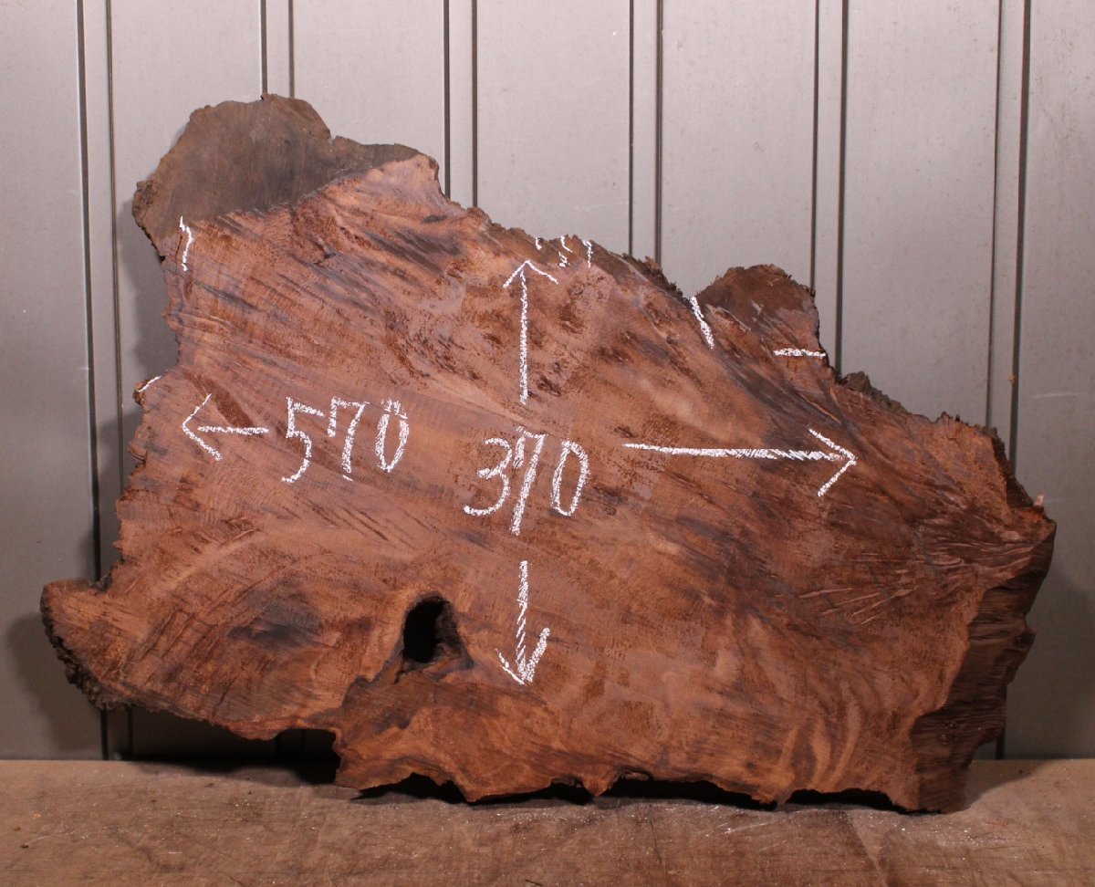 《140サイズ》レッドウッド　セコイヤ　コブ杢　rwd-976　材木　DIY板材　木材／端材　_画像1