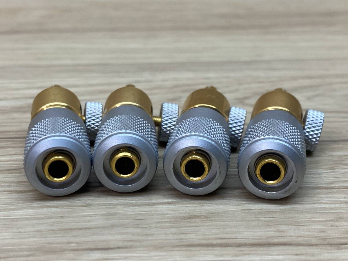 程度良　GOLDMUND BANANA PLUGS / ゴールドムンド・バナナプラグ　４ペア８個セット_画像5