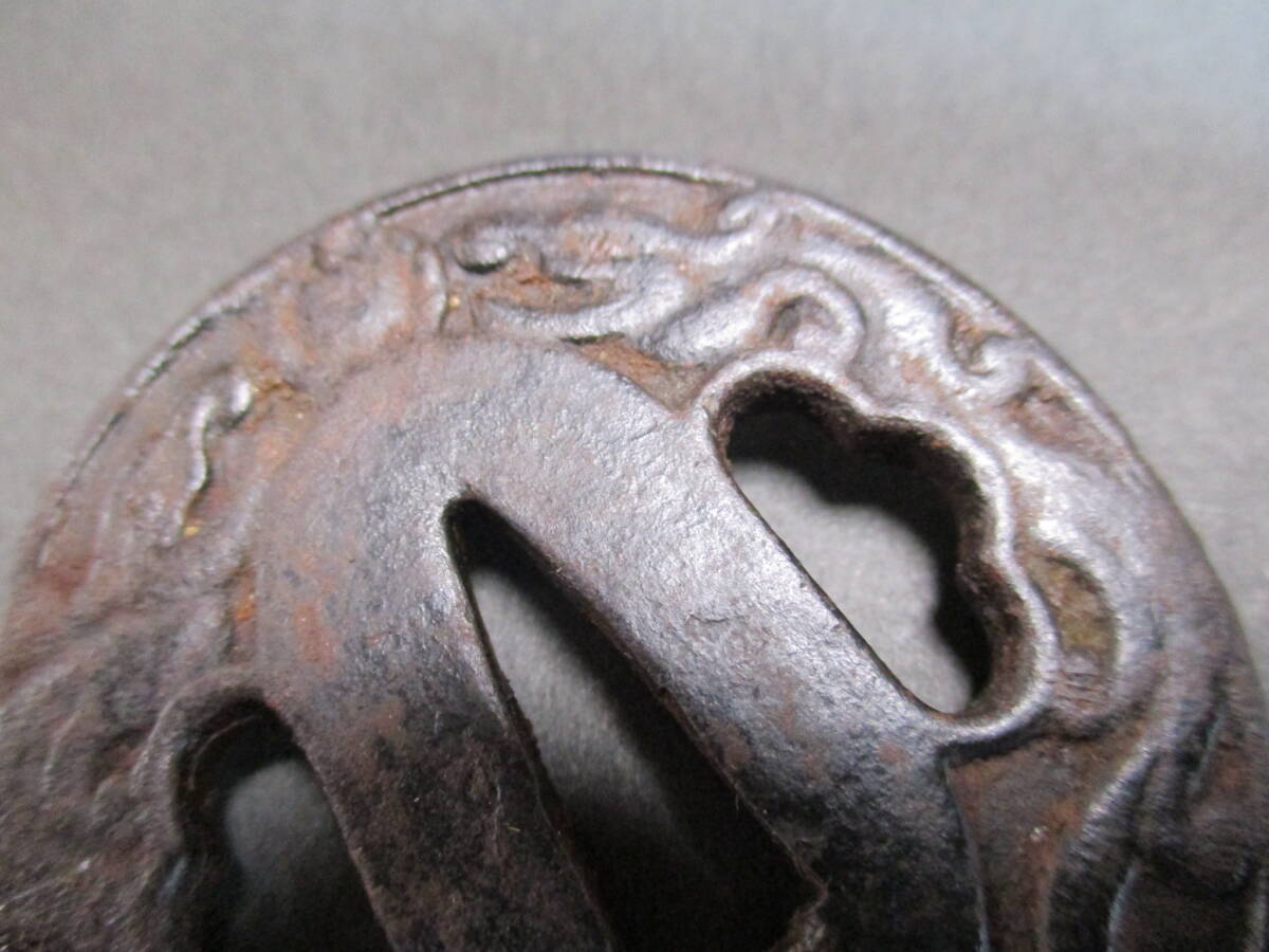 江戸期 南蛮鉄鍔                    日本刀 武具 甲冑の画像4