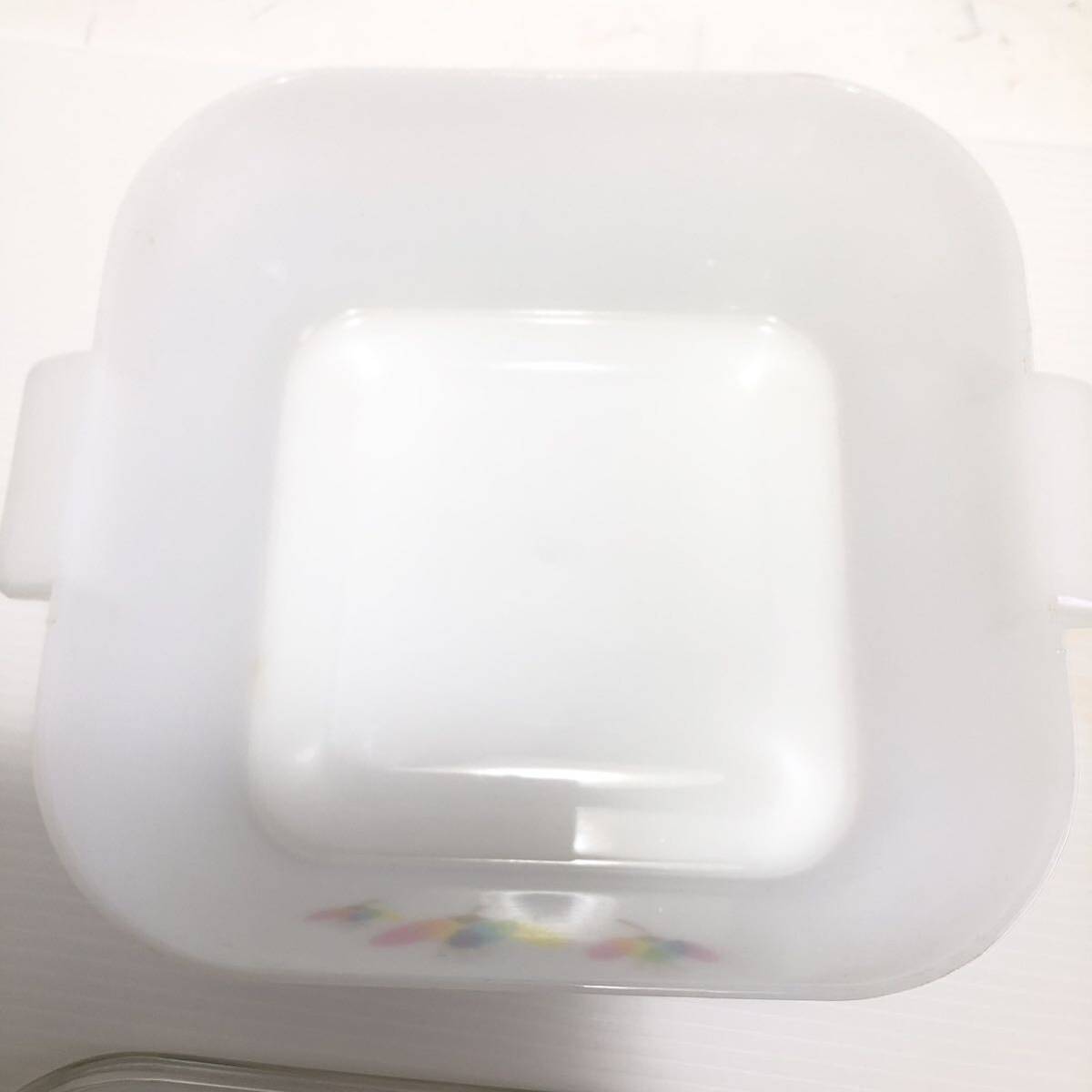 HI-FRESH ハイフレッシュ フード付ボール 保存容器 80度 -30度 キッチン雑貨 食器 昭和レトロ 未使用箱付_画像3