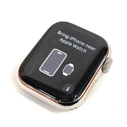 1円 Apple Watch series 9 HERMES MRQE3ZA/A 41mm GPS+Cellular シルバー ステンレス アップルウォッチ エルメス