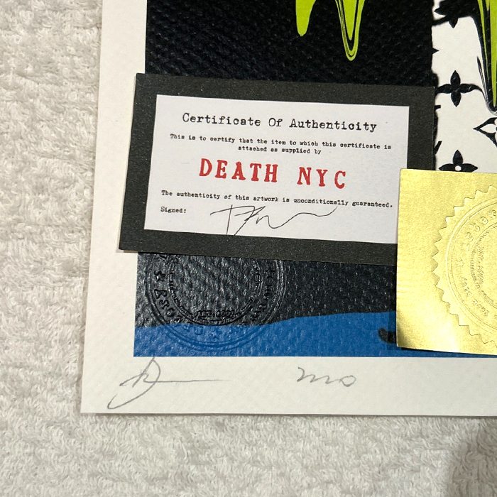 DEATH NYC スヌーピー SNOOPY ルイヴィトン LOUISVUITTON ポップアート PEANUTS 世界限定100枚 アートポスター 現代アート KAWS Banksy_画像2