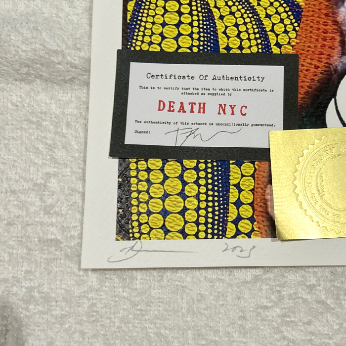 世界限定100枚 DEATH NYC ミッキーマウス ヴィトン LOUISVUITTON 草間彌生 ドナルド ポップアート アートポスター 現代アート KAWS Banksy_画像2