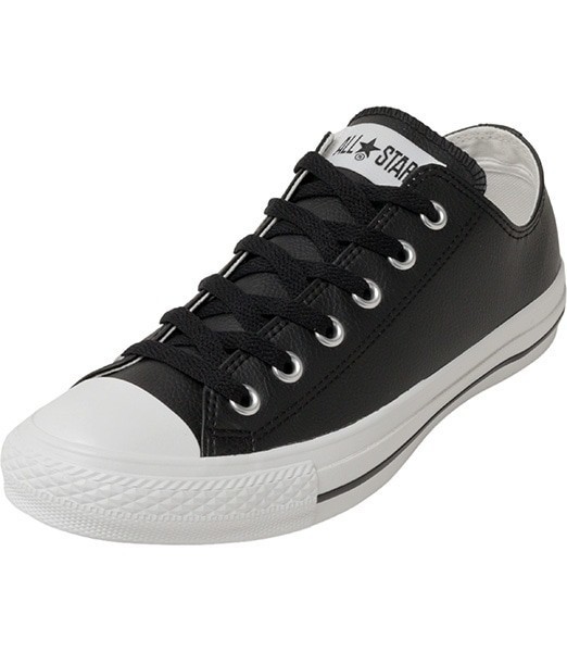 ★即決★コンバース レザー オールスター CONVERSE ALL STAR LEATHER OX BLACK ブラック 国内正規品 US6.5(25cm) サーフ goout BEAMS