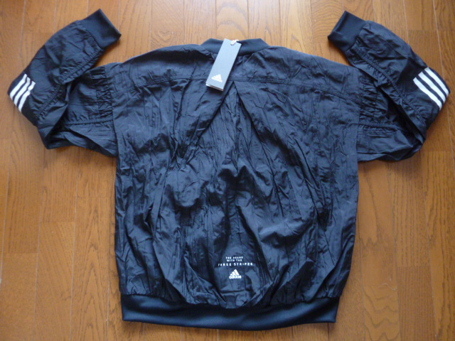 正規品 未使用タグ付 adidas 防風・撥水 Light Woven Bomber ナイロンJKT Mサイズ BLACKの画像6