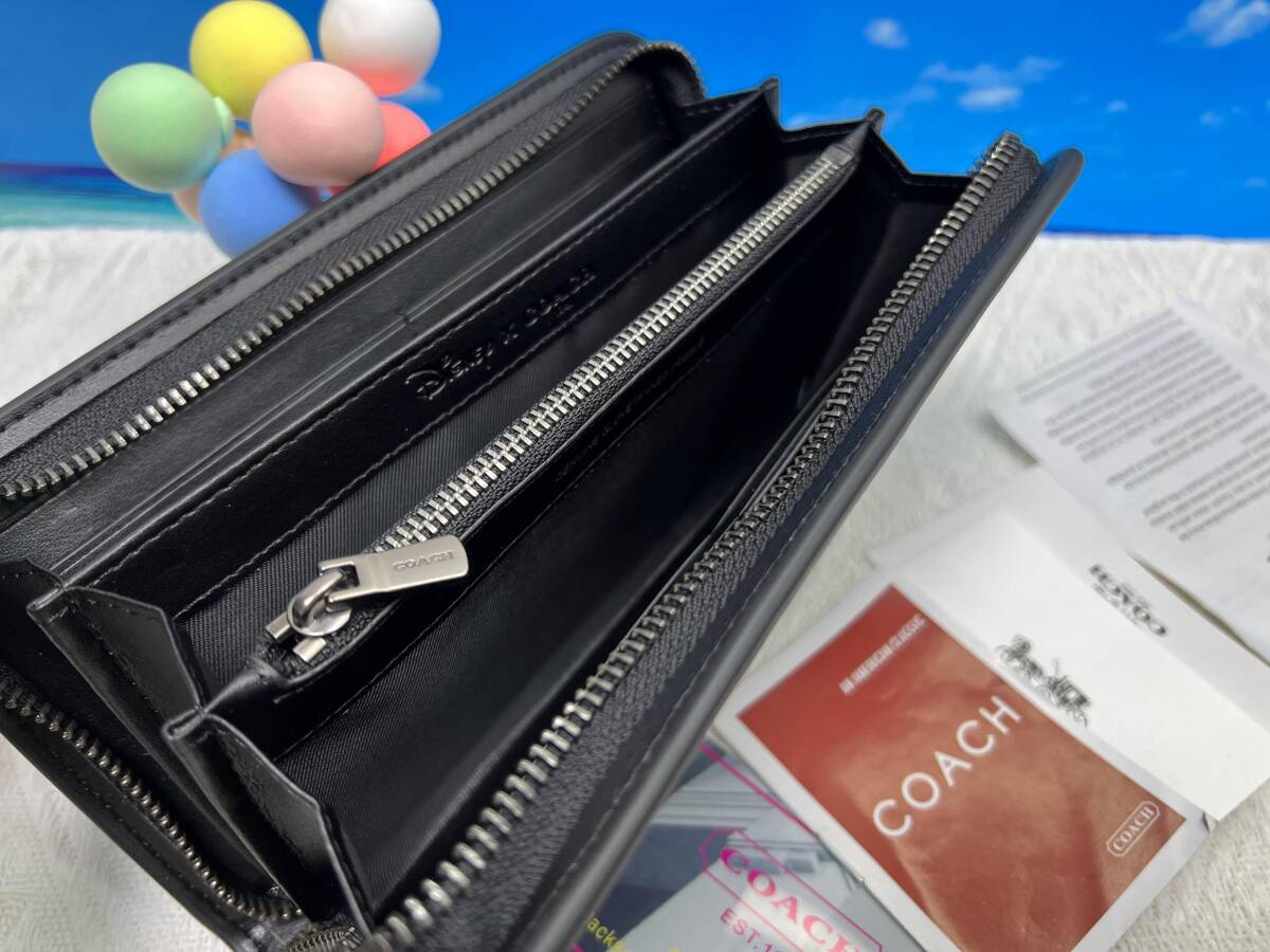 コーチ COACH 財布 長財布 ブラックディズニー 75周年記念限定 レザー レディース ファッション長財布 プレゼント 新品 F54000 A111_画像9