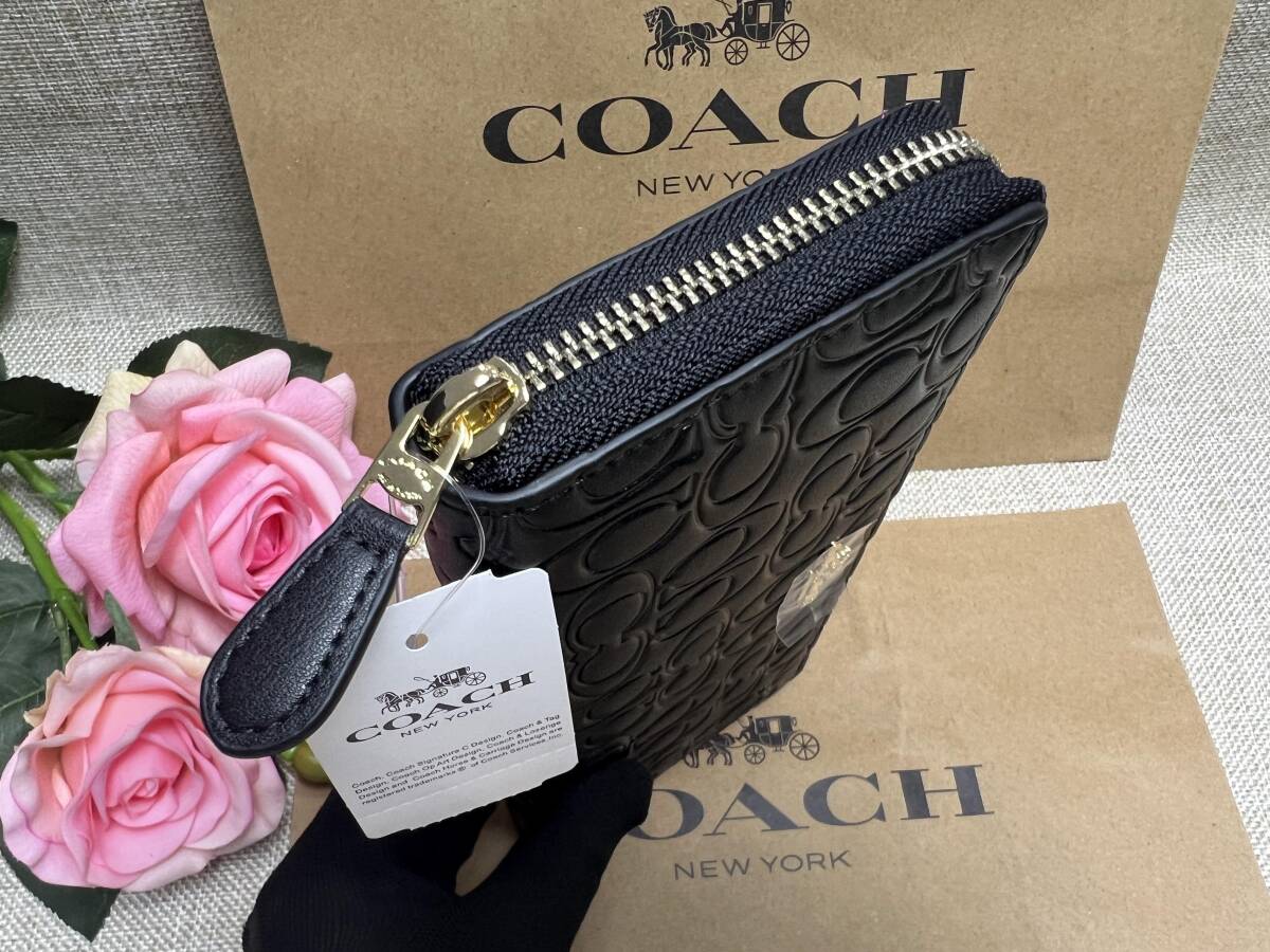 コーチ COACH 長財布 財布 シグネチャー 立体 ラウンドファスナー エンボスド シグネチャー プレゼント ギフト F39631 A187