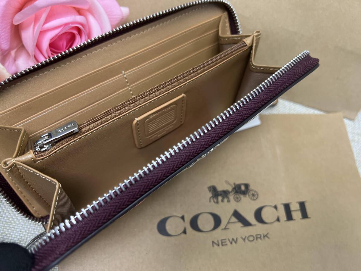 コーチ COACH 財布 長財布 シグネチャーコーチ ディズニーコラボ ホワイトマルチ プレゼント ギフト 贈り物 F3733 A237_画像9