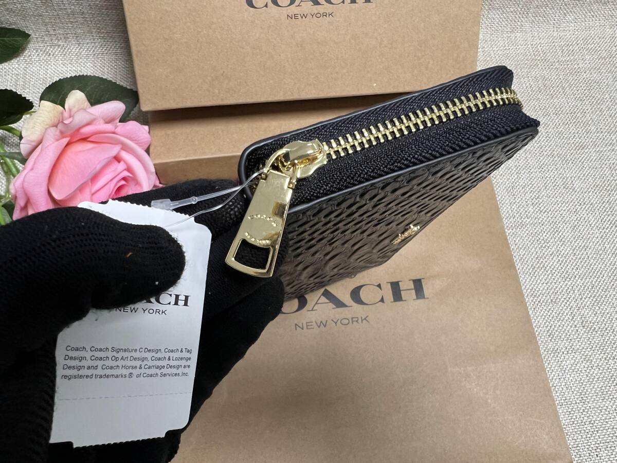 コーチ COACH 長財布 財布 スネーク型押し クロコダイル レザー エンボスドスネークレザー ジッピーウォレット プレゼント F53659 A180 