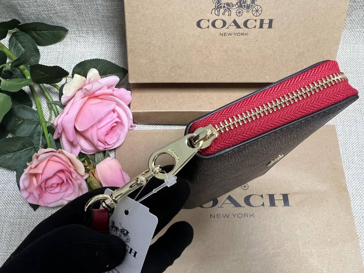 コーチ COACH 財布 長財布 ラウンドファスナー シグネチャー ロング ジップ アラウンド ウォレット プレゼント ギフト C4452 A154