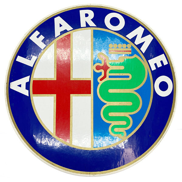 アルファロメオ 特大 ビンテージ デカール ALFAROMEO Large Vintage Decal 車 ステッカー Car Sticker Alfa Romeo_画像1