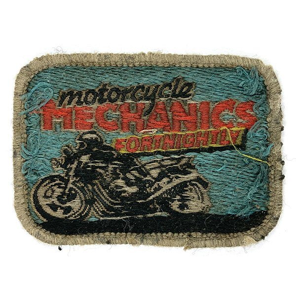 モーターサイクル メカニック フォートゥナイトゥリィ ビンテージ パッチ MOTORCYCLE MECHANICS FORTNIGHTLY Vintage Patch バイカー Biker_画像1