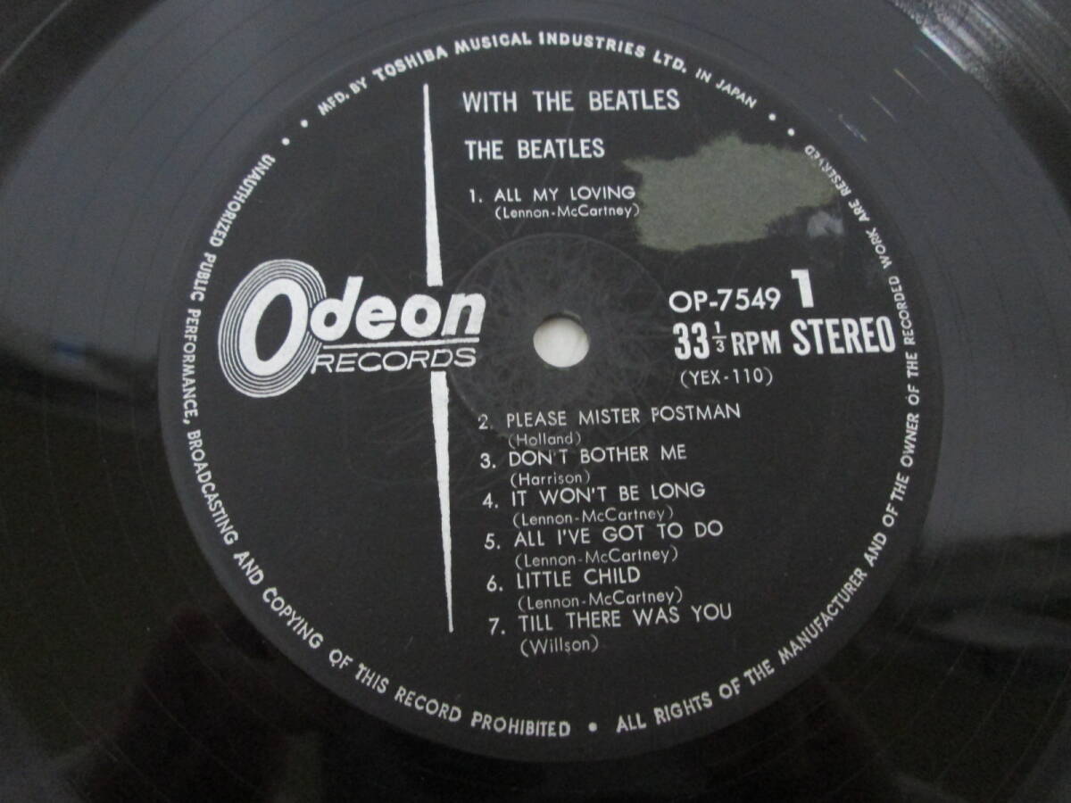 【0304n Y9754】THE BEATLES ビートルズ / WITH THE BEATLES LP レコード OP-7549_画像4