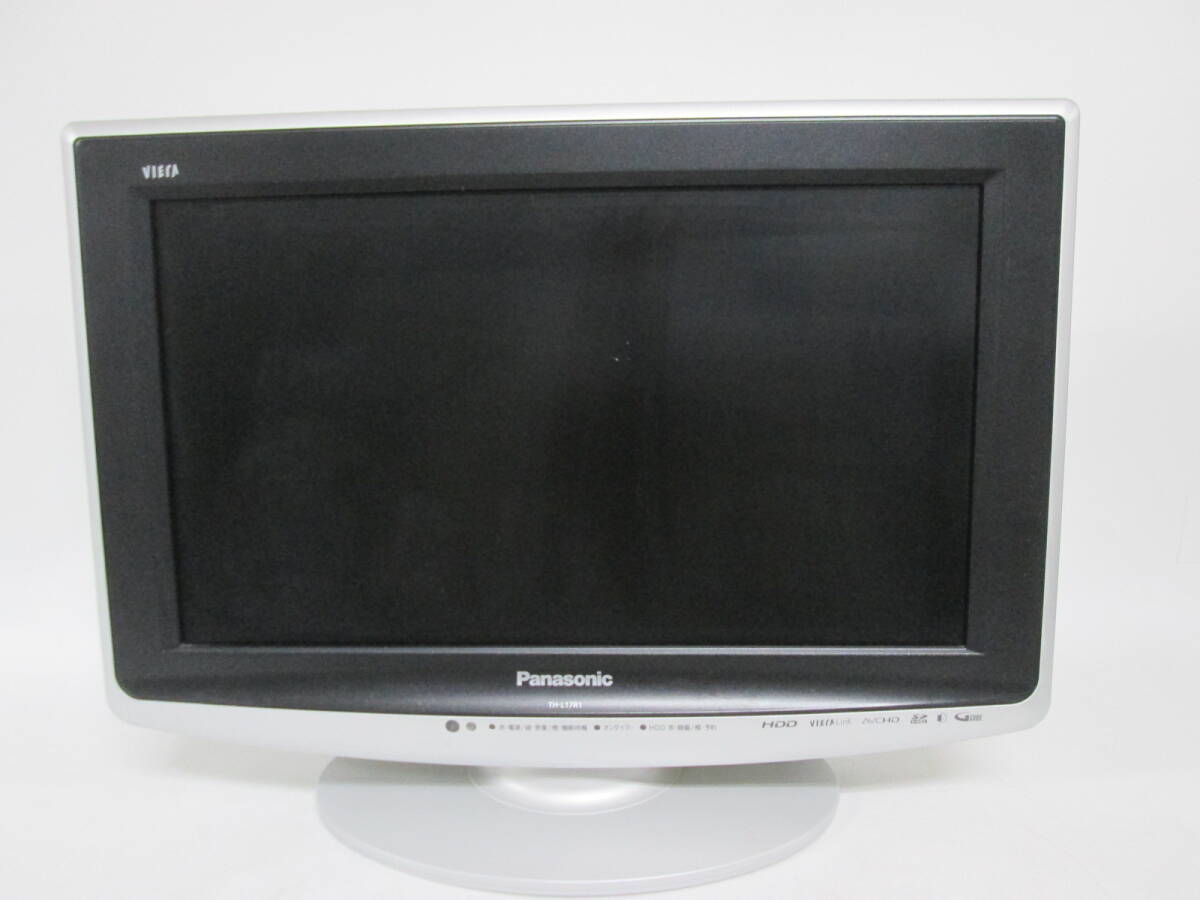 【0306n S9911】Panasonic パナソニック VIERA ビエラ 液晶テレビ 17型 TH-L17R1-K 2009年製 リモコン付きの画像3