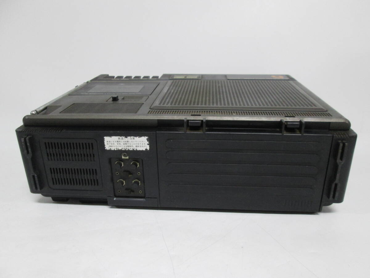 【0306n S9912】HITACHI 日立白黒テレビ MARK5 K-59 IC/トランジスタ式 1979年製 カセットレコーダー ラジカセ ジャンク_画像10