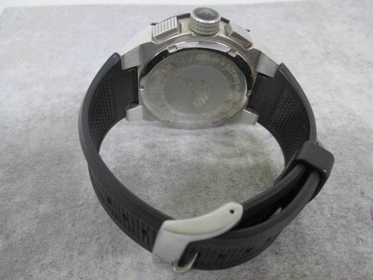 【0307n Y9952】Emporio Armani エンポリオアルマーニ メンズ腕時計 クォーツ デイト AR-0665 _画像2