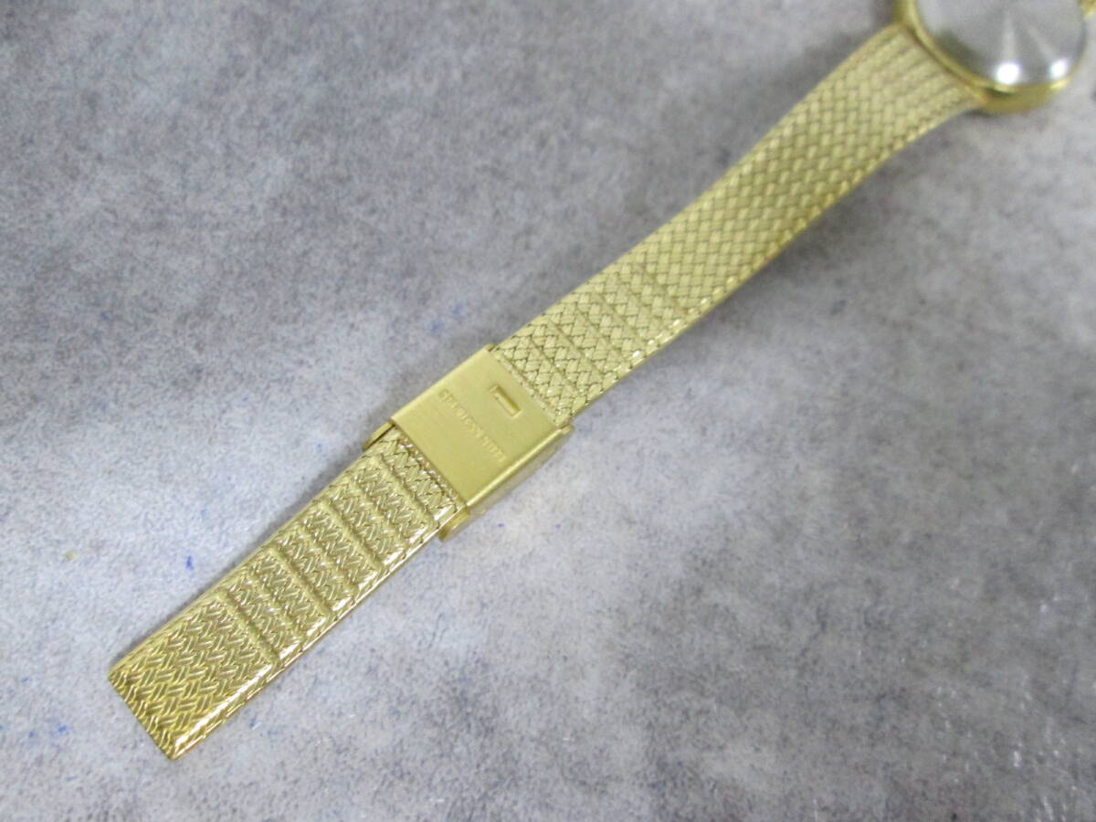 【0314n S106】AUREOLE オレオール SW-338L クォーツ ゴールドカラー レディース腕時計の画像8