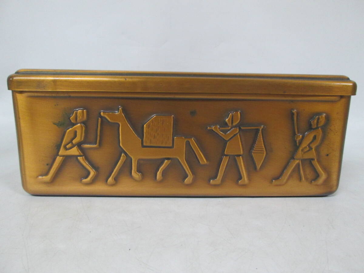 【0318n Y0195】純銅 ティッシュケース 箱ティッシュ ティッシュボックスケース 銅製 横26.5×縦13.0×高さ10.0cmの画像3
