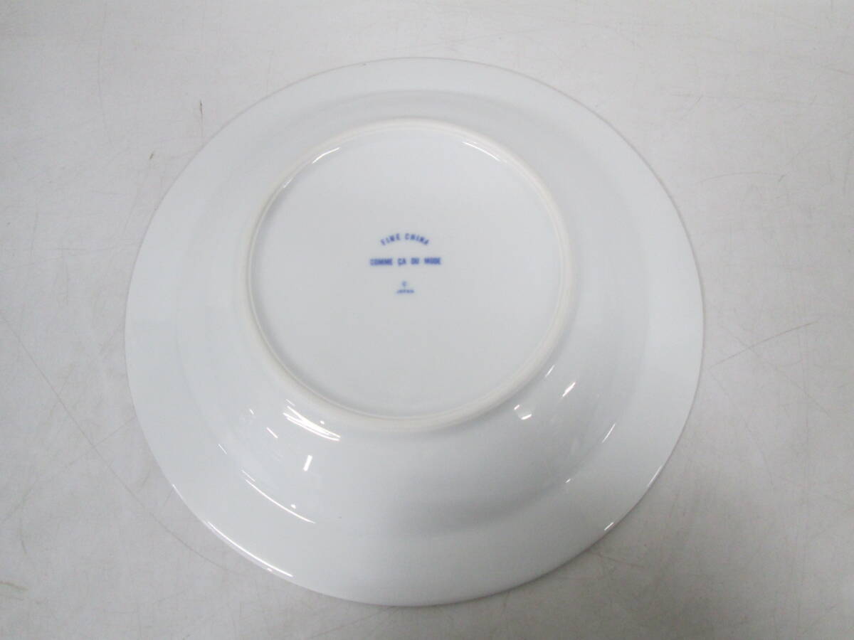 【0320o F0244】 COMME CA DU MODE コムサデモード ノリタケ テーブルウエア 5枚 皿 プレート カレー皿 直径23cmの画像4