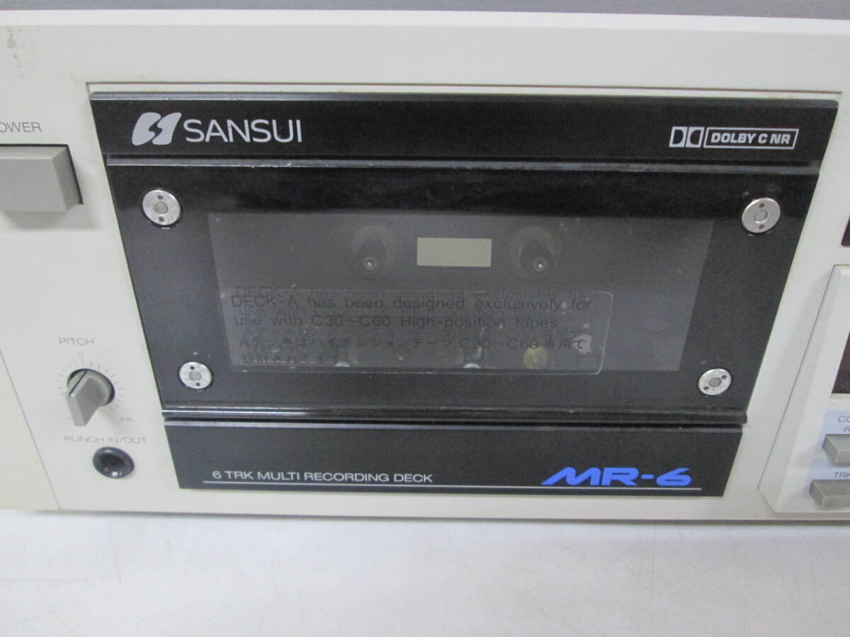 【0326n Y0316】SANSUI サンスイ MR-6 MTR マルチトラックレコーダー カセットデッキの画像4