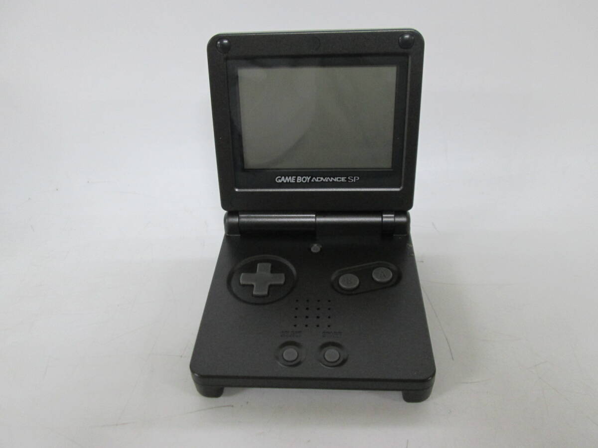 【0327h Y0310】 Nintendo 任天堂 AGS-001 GAME BOY ADVANCE SP ゲームボーイアドバンスSP ブラック 本体のみ 通電・動作未確認 ジャンク_画像2