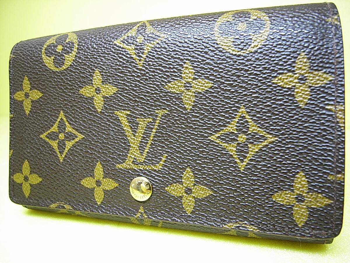 ★★★ 綺麗です！！★★【 LOUIS VUITTON 】モノグラム ポルトモネビエトレゾール 二つ折り 財布 ★★M61730★★_画像1