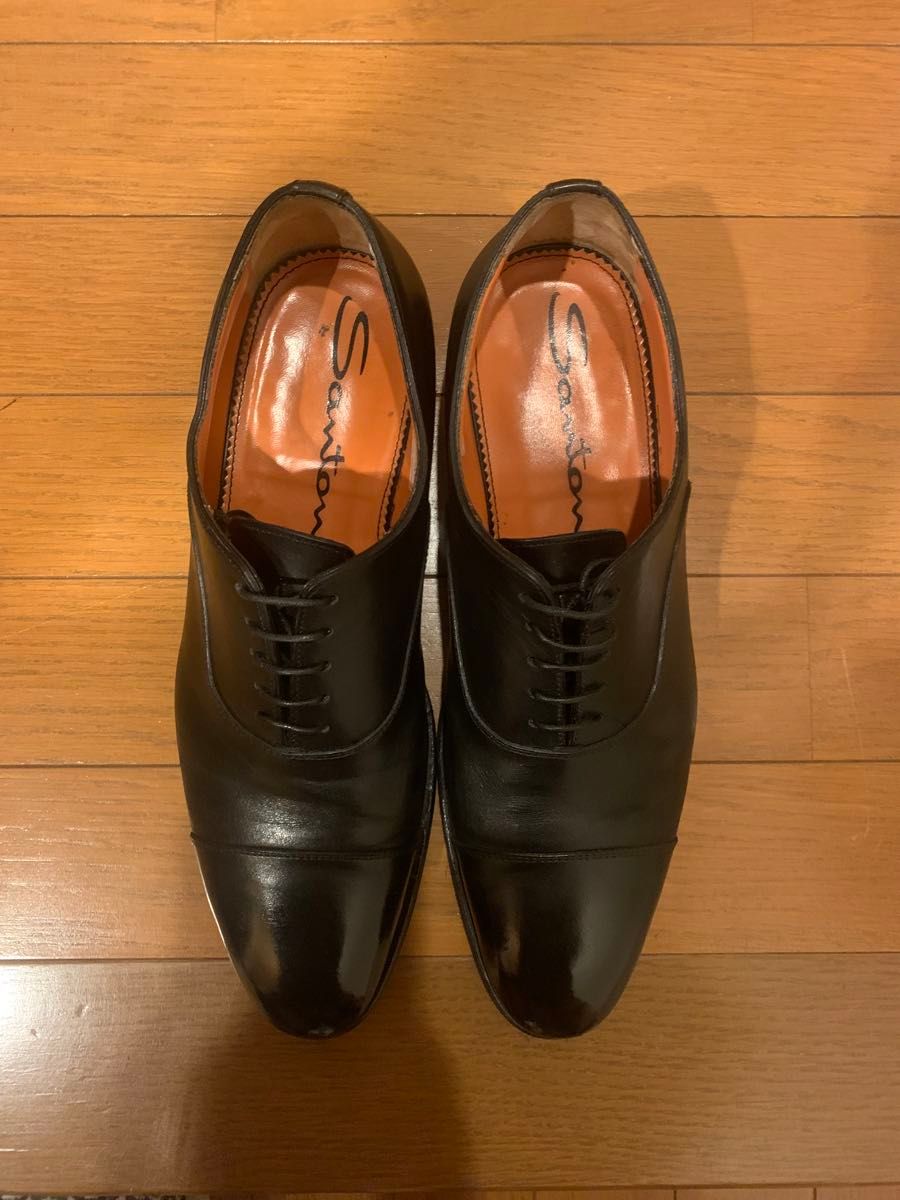 SANTONI サントーニ ストレートチップ　ビジネスシューズ　7.5サイズ　イタリア製