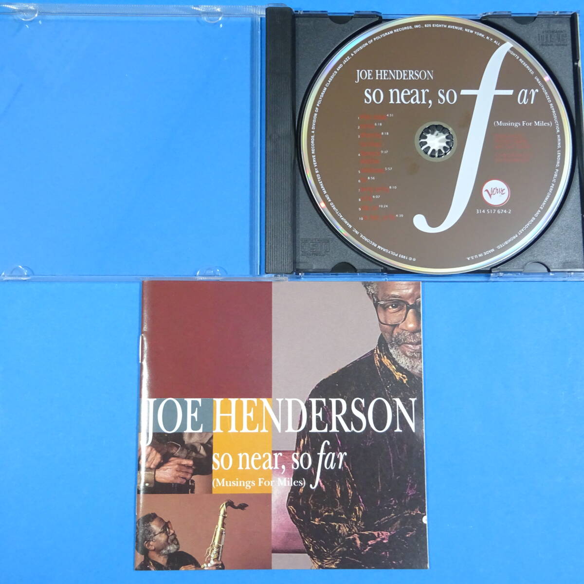 CD　ジョー・ヘンダーソン　JOE HENDERSON / SO NEAR, SO FAR （MUSINGS FOR MILES) 1993年　US盤　ジャズ_画像7