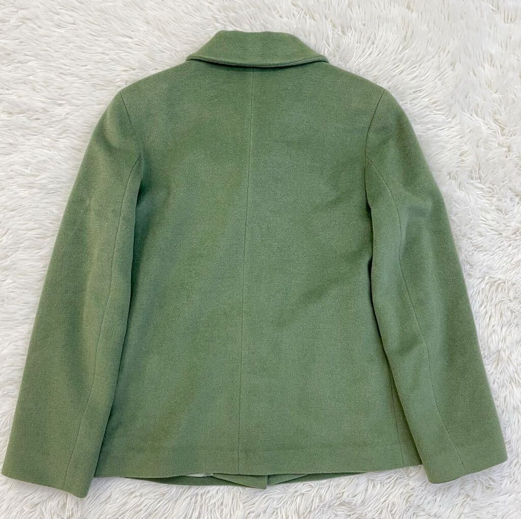 agnes.b　アニエスベー　ウールジャケット　ブレザー　ウール100%　グリーン系　3号　レディース　Lサイズ相当　日本製　正規品_画像2