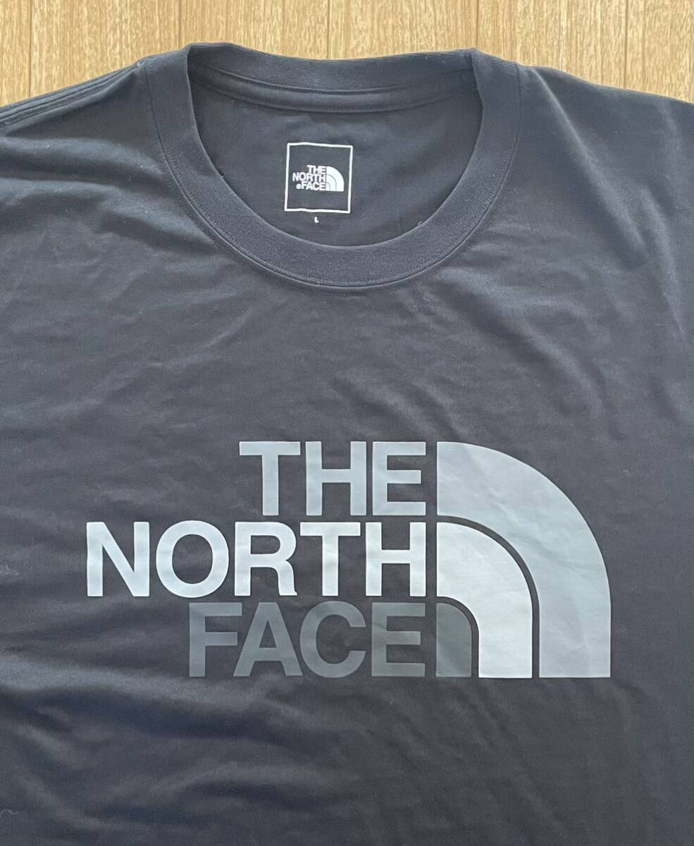 美品 THE NORTH FACE ノースフェイス ショートスリーブ カラフル ロゴT 半袖 Tシャツ ブラック メンズ Lサイズ 正規品 NT32353の画像3