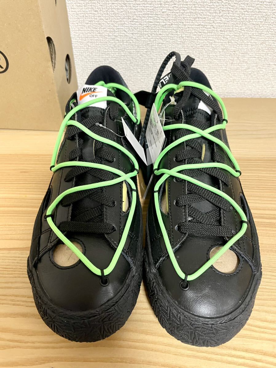 NIKE ナイキ ブレーザー LOW '77 x オフホワイト OFF-WHITE ×NIKE 27.0cm SNKRS 新品 ブラック/オプティイエロー/ブラック SNK513_画像3