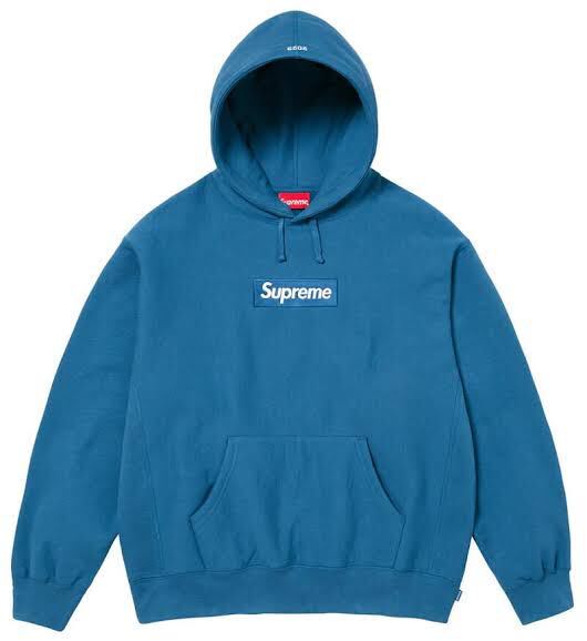 Supreme 23fw box logo Hooded ボックスロゴ ブルー 試着のみ 正規品_画像1