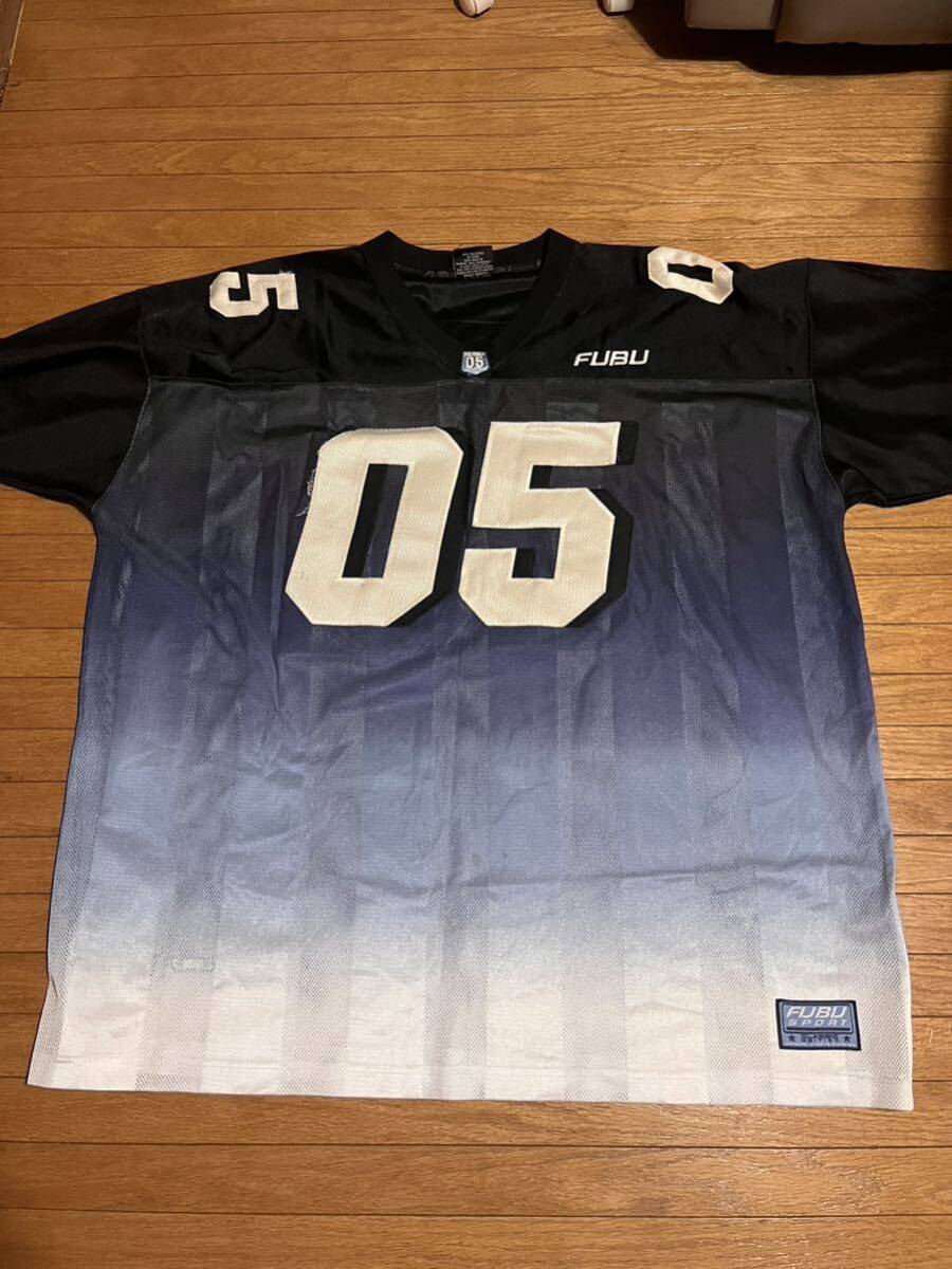 Fubu football フットボールシャツ フーブー b系 y2k 00s_画像1