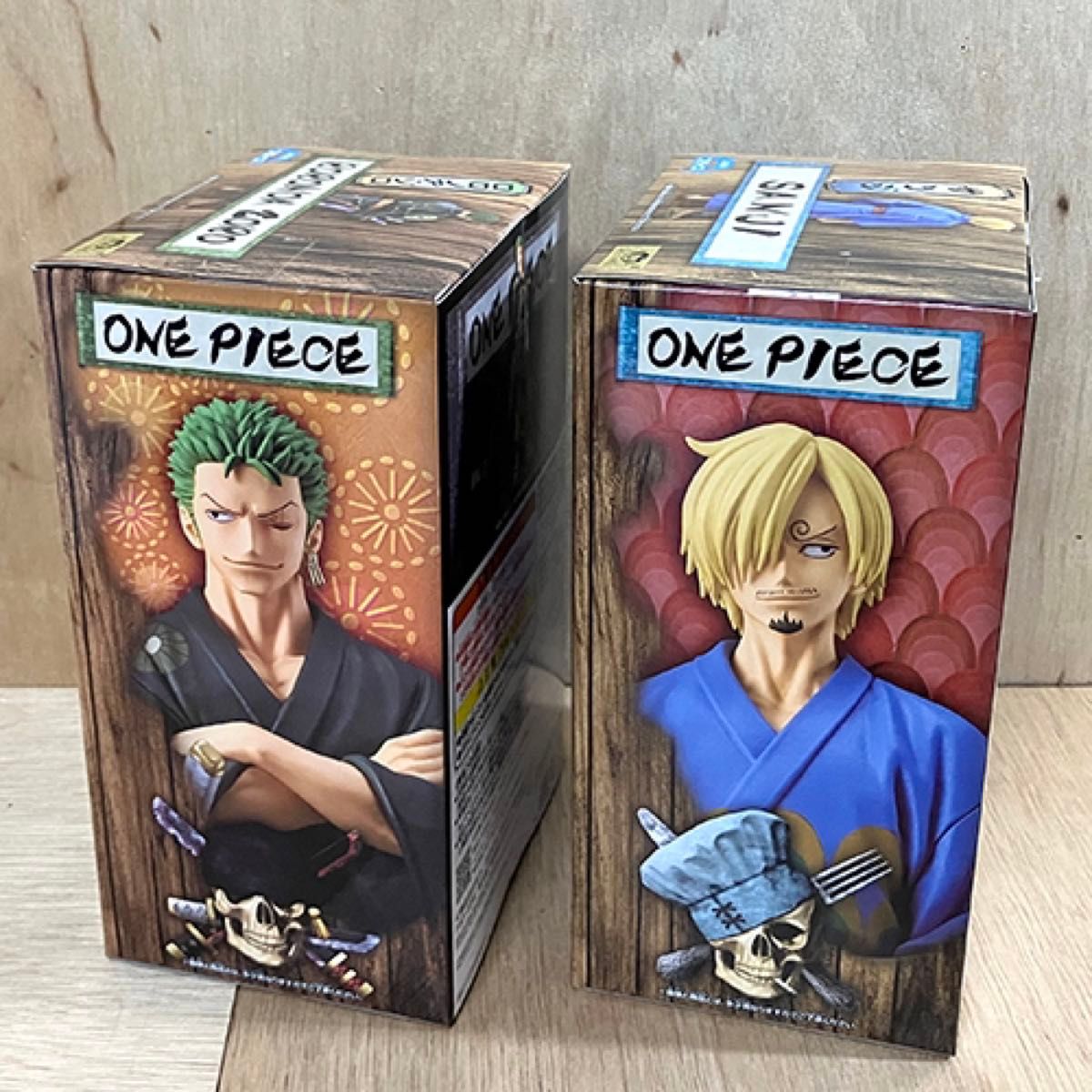 【送料無料・匿名配送】ワンピース ONE PIECE ゾロ・サンジ ワノ国 浴衣ver.２種セット☆未開封ダンボール配送