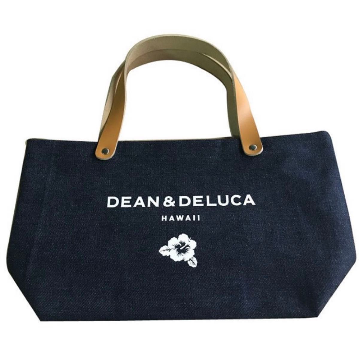 DEAN＆ DELUCA☆ ディーンアンドデルーカ☆Hawaii 内ポケ付　トートバッグ　Sサイズ　ネイビー