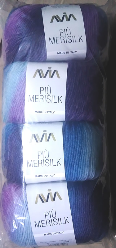 イタリア毛糸　PIU MERISILK（ピウ メリシルク）　101番　４個_画像1
