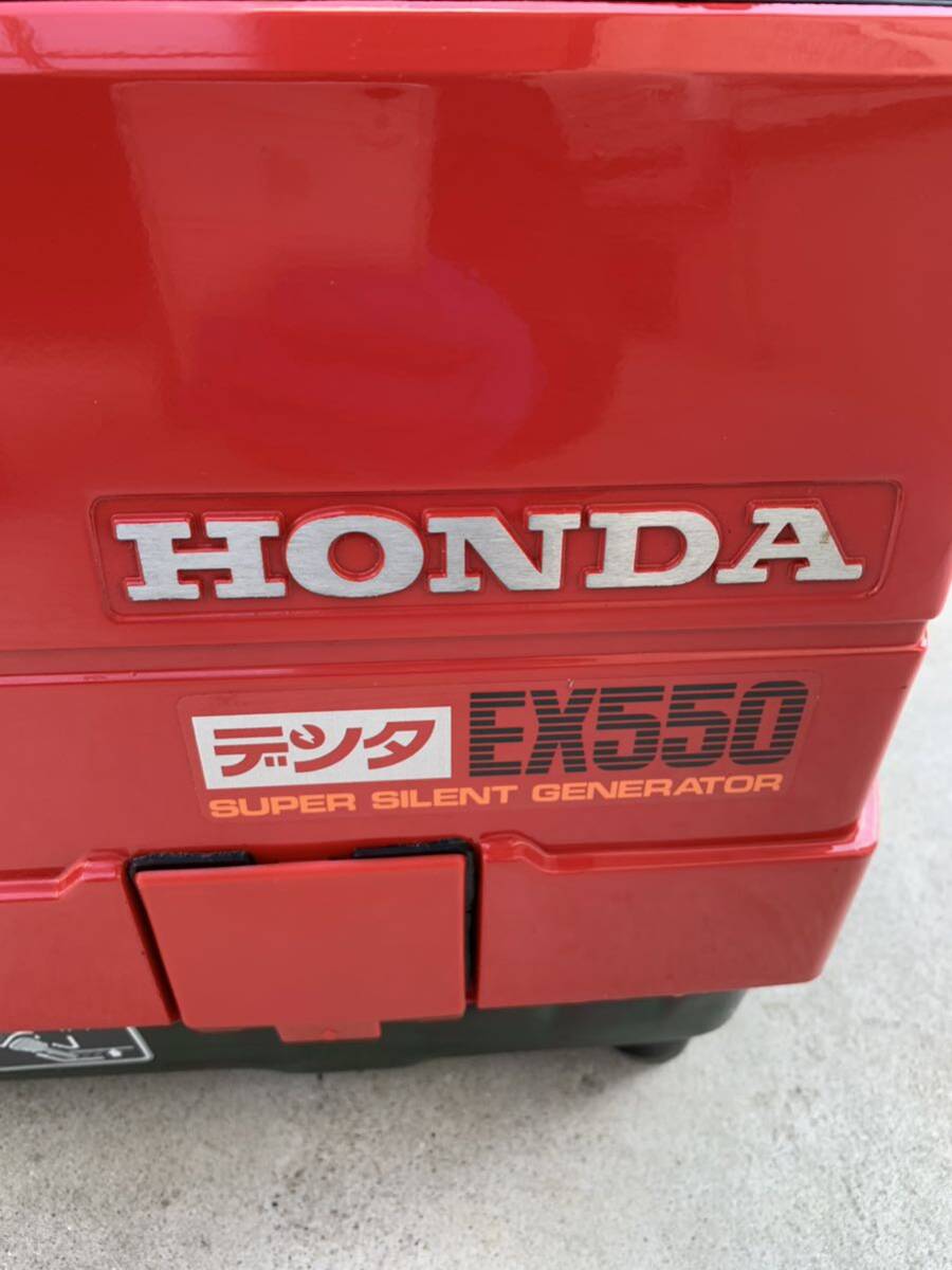 【中古品】 HONDA ホンダ デンタ EX550 超低騒音型　ポータブル発電機　 バッテリー充電　 50/60Hz 切替　4サイクル 100V _画像2