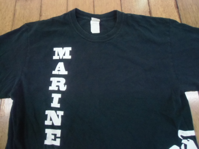 K-3 ミリタリー サバゲー コンバット アメカジ トレーニングシャツ 米軍放出品 MCCS MARINE アンダー Tシャツ Mサイズ 黒 送料198円_画像2