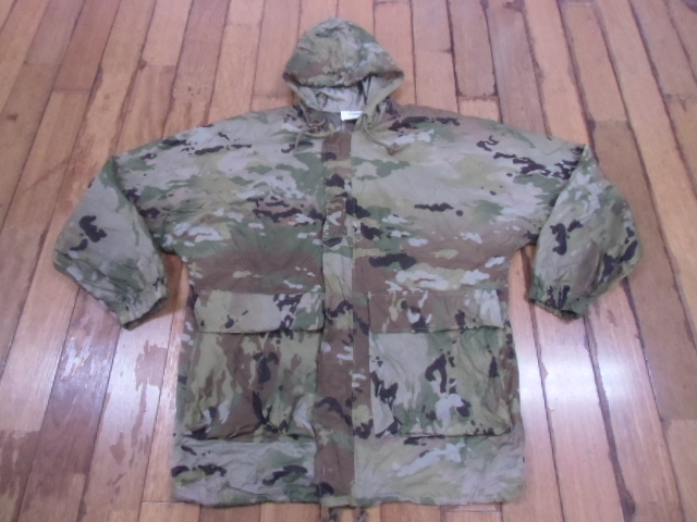 -Q- ミリタリー サバゲー コンバット タクティカル 米軍放出品 迷彩服 作業服 雨具 カッパ レインコート ジャケット カモフラ パーカー M_画像1