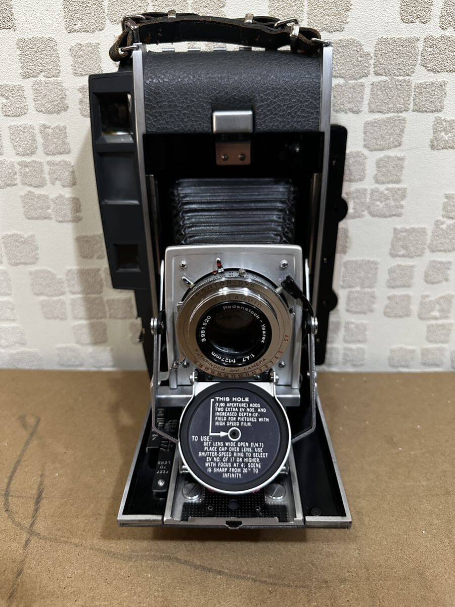 希少 Polaroid 110B Conversion Rodenstock Ysarex 127mm 4.7 4x5 蛇腹カメラ 大判フィルムカメラ ポラロイド　コンバージョン_画像1