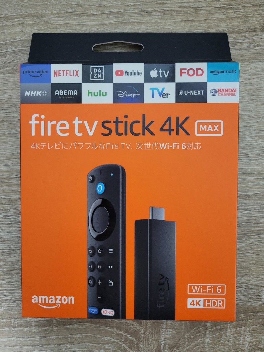 新品未開封】Amazon Fire TV Stick 4K Max Alexa対応音声認識リモコン