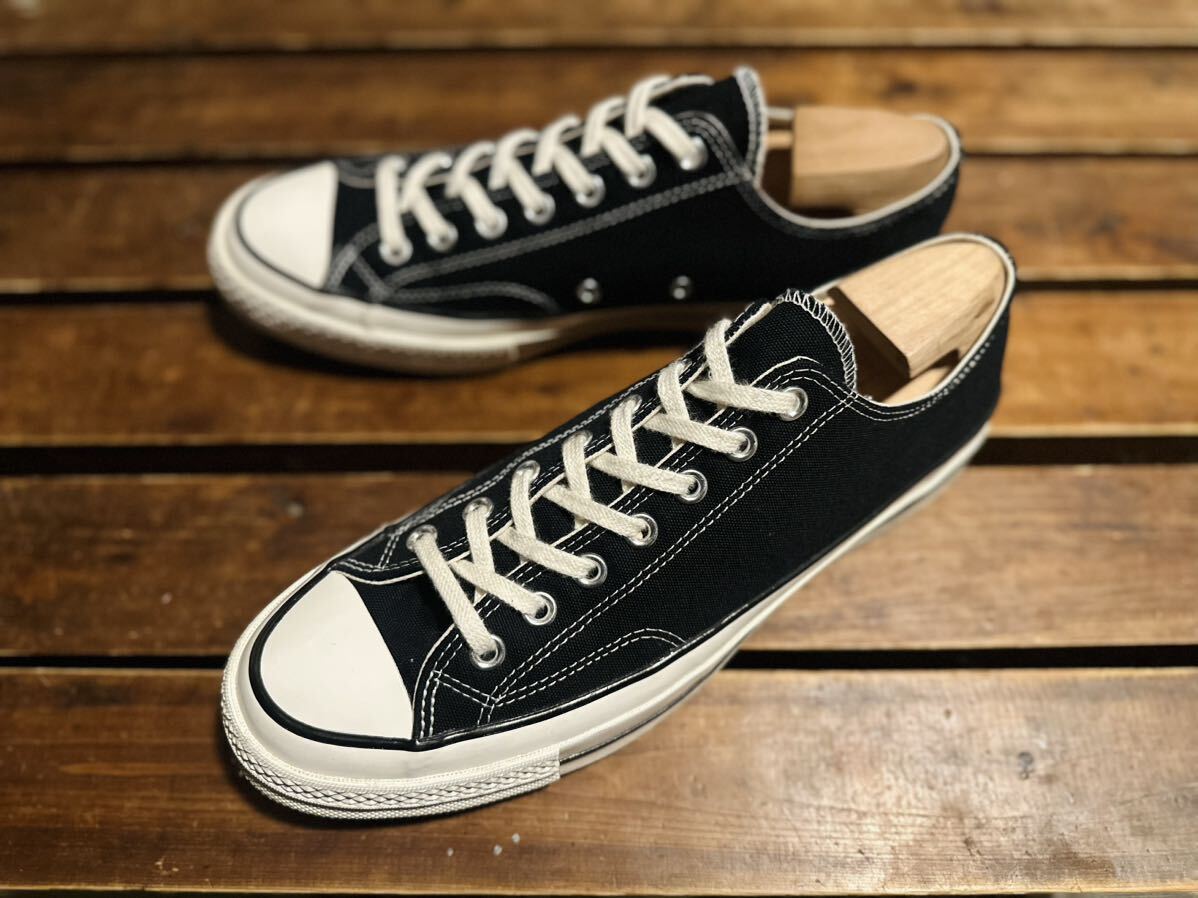 コンバース chuck Taylor チャックテイラー ct70 オールスター CONVERSE 三ツ星 OX ローカット LOW ブラック 28.5の画像2