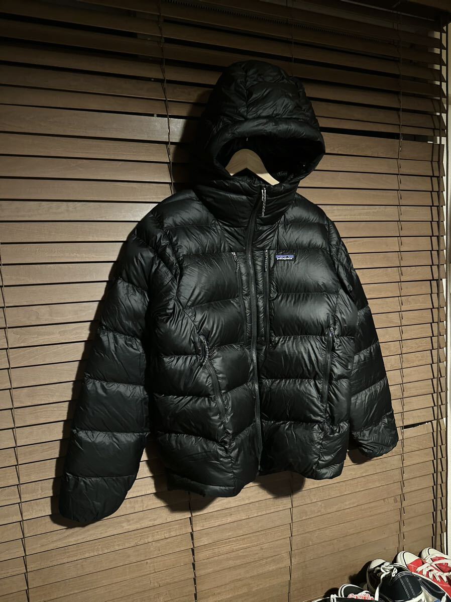 Patagonia パタゴニア M's Fitz Roy Down Hoody メンズ フィッツロイ ダウン フーディ 85500 ブラック M ダウンセーター ハイロフトの画像1