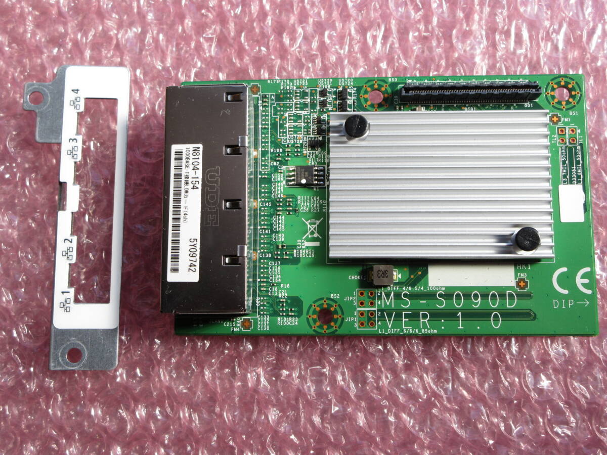 NEC N8104-154 1000BASE-T подключение LOM карта (4ch) Express5800/R120f-2M удален товар (No.T275)